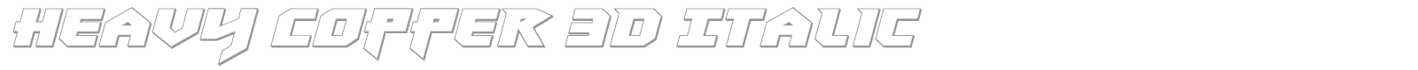 Heavy Copper font preview