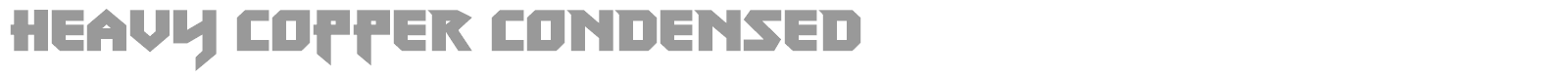 Heavy Copper font preview