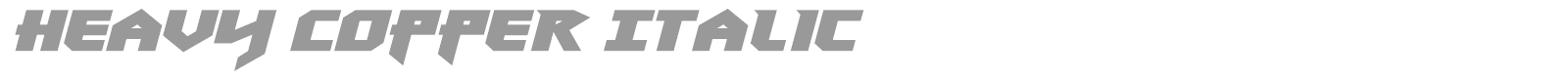 Heavy Copper font preview