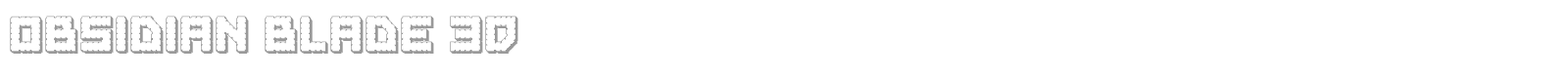 Obsidian Blade font preview