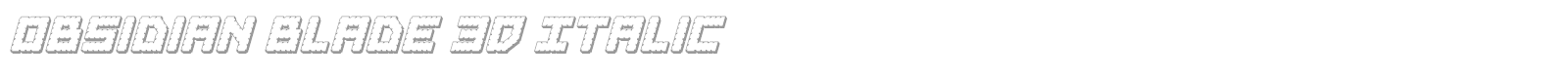 Obsidian Blade font preview