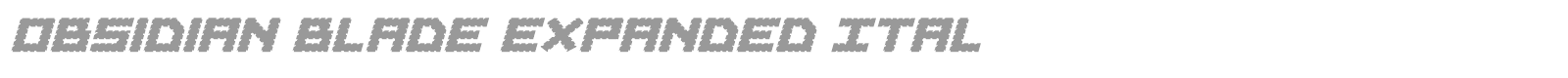 Obsidian Blade font preview