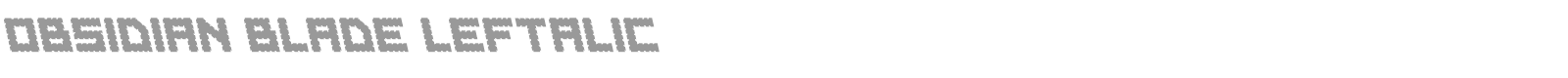 Obsidian Blade font preview