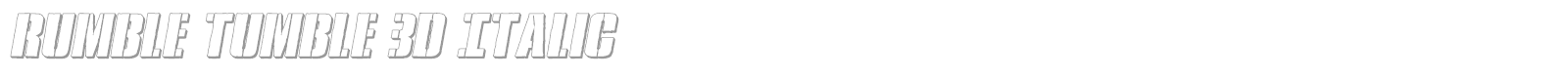 Rumble Tumble font preview