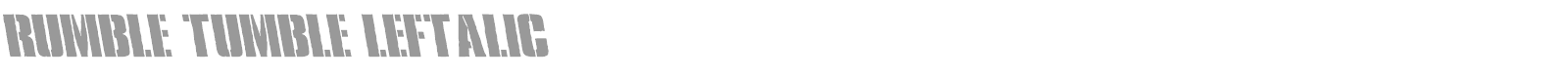 Rumble Tumble font preview