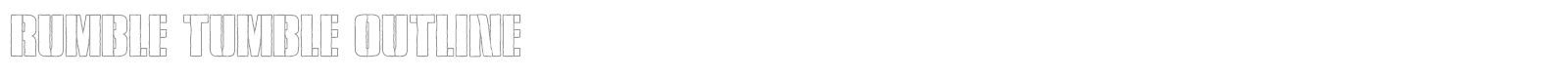 Rumble Tumble font preview