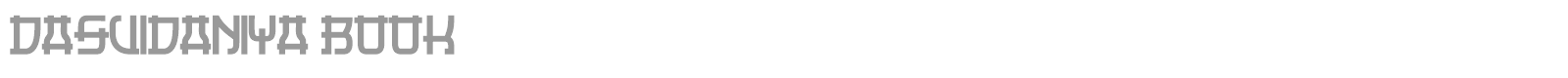 Dasvidaniya Book font preview