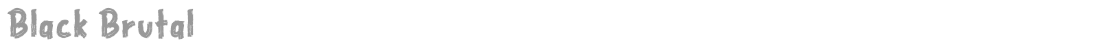 Black Brutal font preview