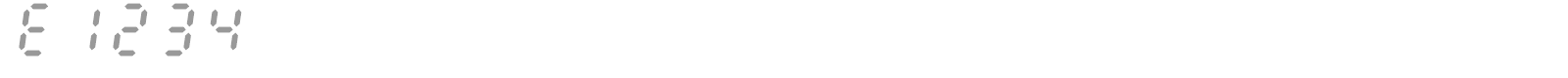 E1234 font preview