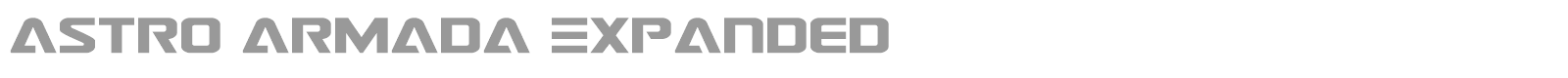 Astro Armada font preview