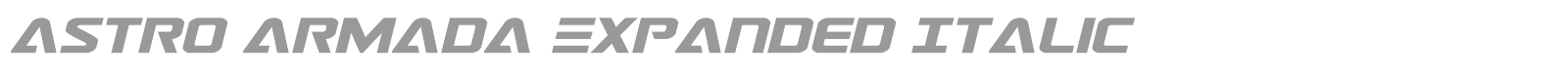 Astro Armada font preview