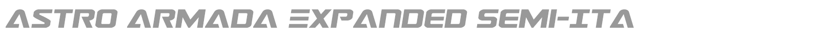 Astro Armada font preview