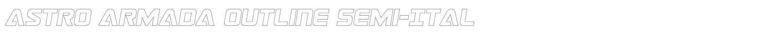 Astro Armada font preview