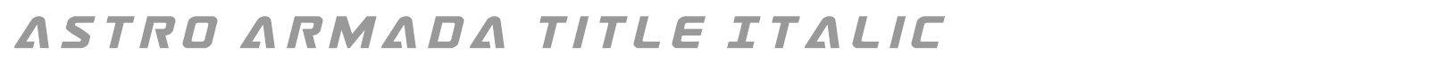 Astro Armada font preview