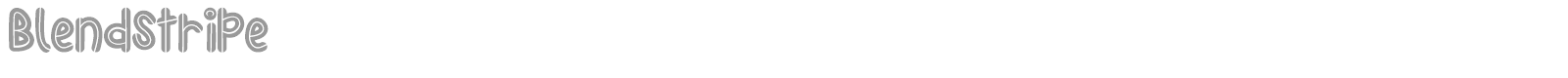 Blendstripe font preview