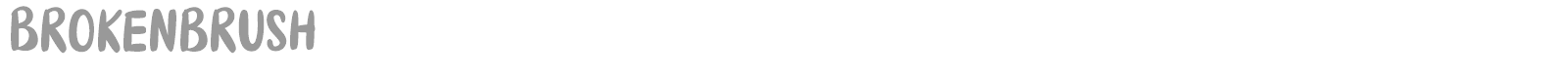 Brokenbrush font preview
