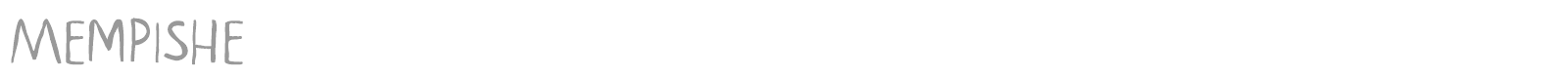 Mempishe font preview