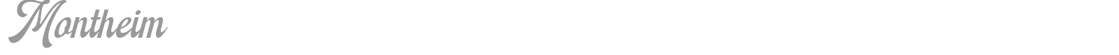 Montheim font preview