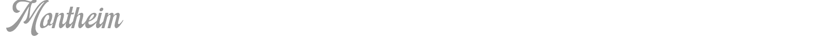 Montheim font preview