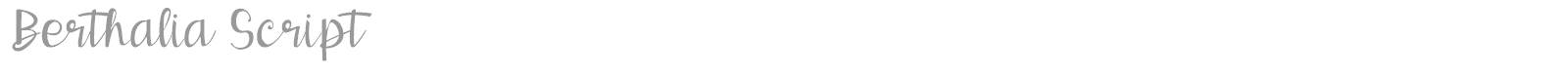 Berthalia font preview