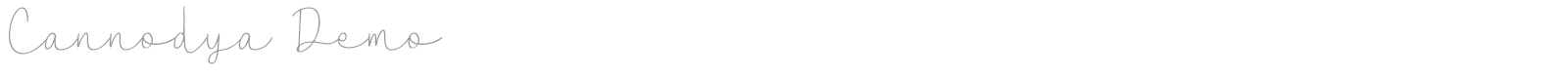 Cannodya font preview