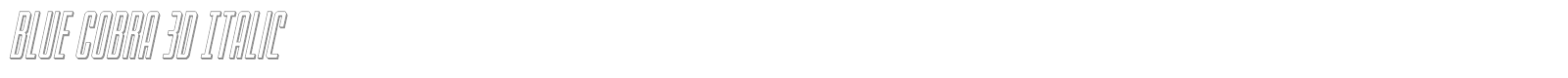 Blue Cobra font preview
