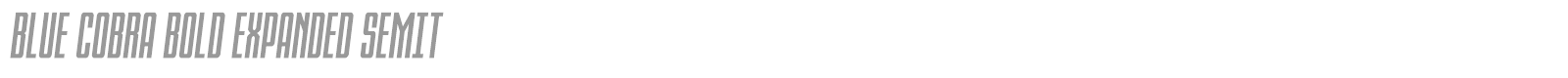 Blue Cobra font preview