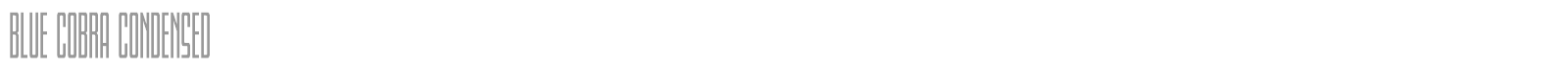 Blue Cobra font preview