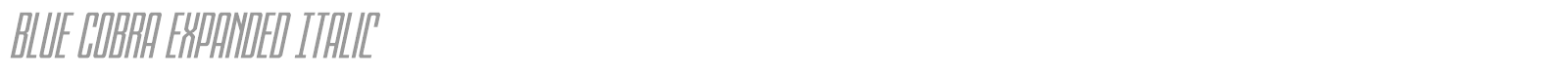 Blue Cobra font preview