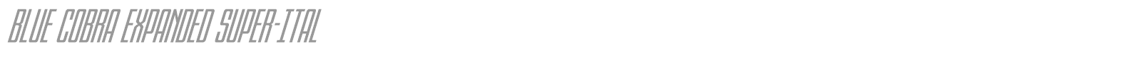Blue Cobra font preview
