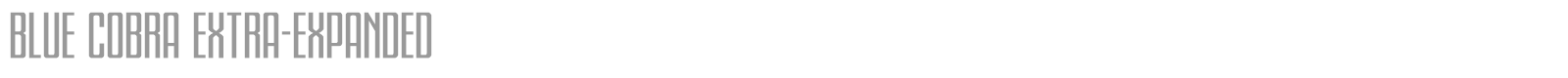 Blue Cobra font preview