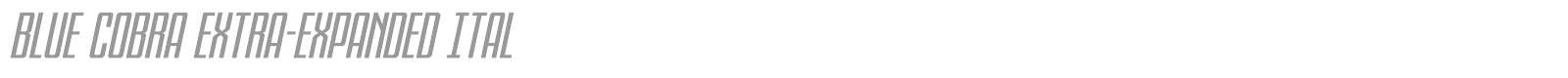 Blue Cobra font preview