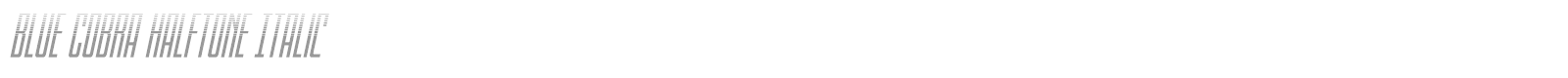 Blue Cobra font preview