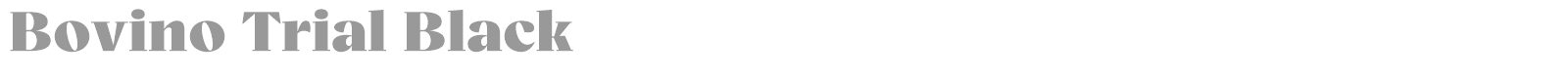 Bovino font preview