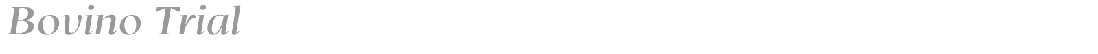 Bovino font preview