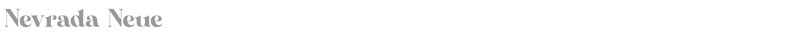Nevrada Neue font preview