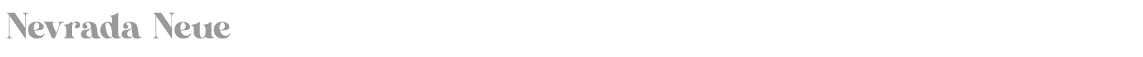 Nevrada Neue font preview