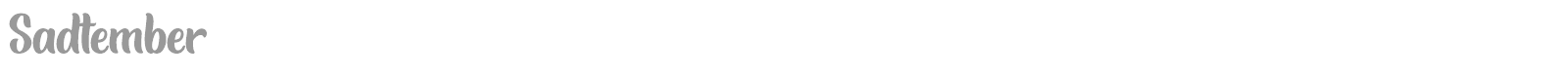 Sadtember font preview