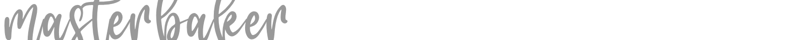 Masterbaker font preview