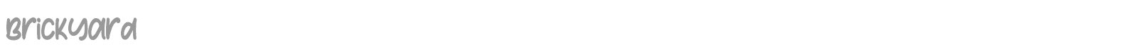 Brickyard font preview