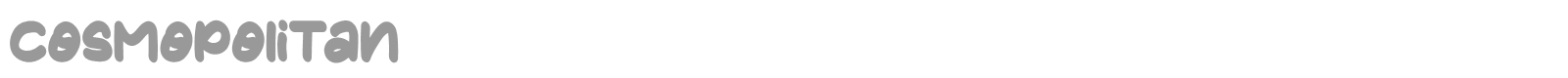 Cosmopolitan font preview