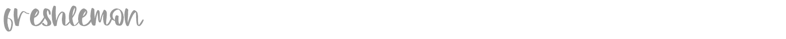 Freshlemon font preview