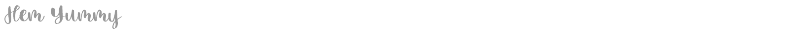 Hem Yummy font preview