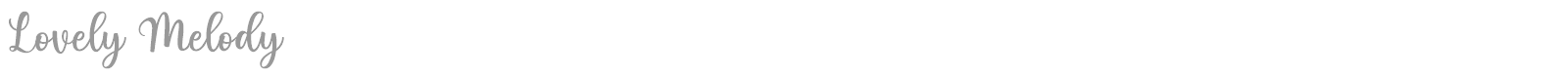Lovely Melody font preview