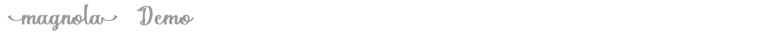Magnola font preview