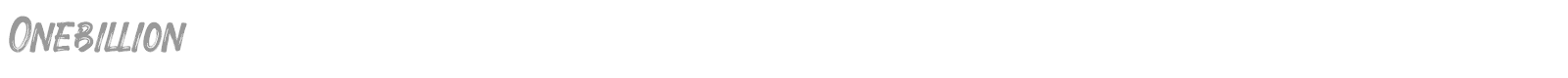 One Billion Script font preview