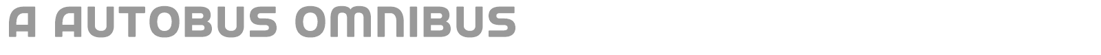 a Autobus Omnibus font preview