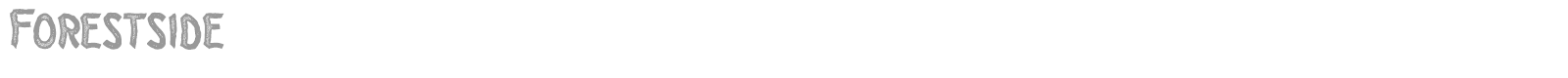 Forestside font preview