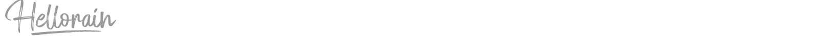 Hellorain font preview