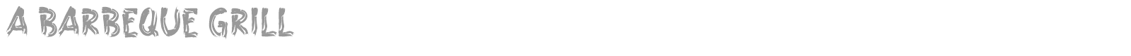 A Barbeque Grill font preview